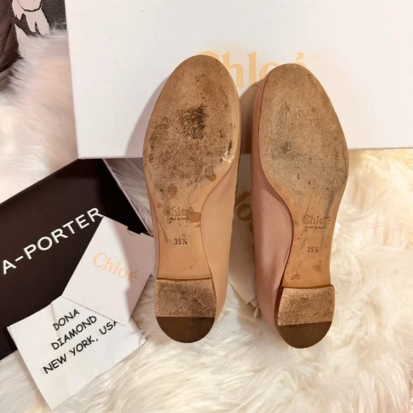 CHLOE Women's Lauren Ballet Flats 💯 Authentic